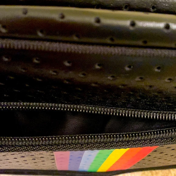Parker & Hyde Neoprene Black Crossbody with Rainbow Strap - Picture 6 of 6